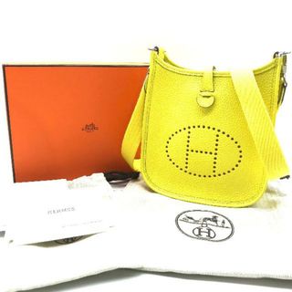 エルメス(Hermes)の美品 HERMES エルメス エヴリン TPM トリヨン イエロー P金具 U刻印 ショルダー バッグ k946(ショルダーバッグ)