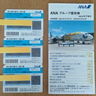 エーエヌエー(ゼンニッポンクウユ)(ANA(全日本空輸))のANA 全日空 株主優待券 3枚(航空券)