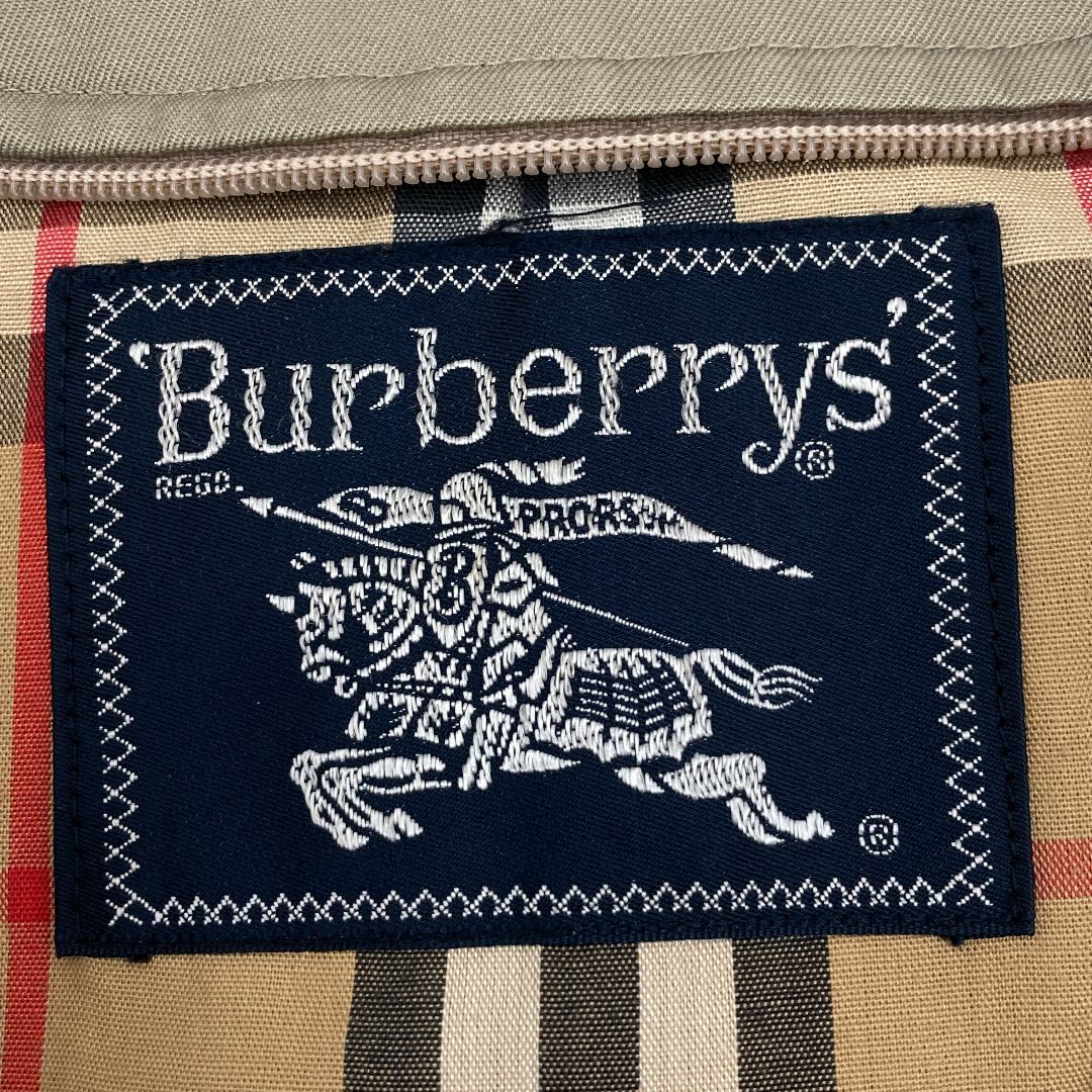 BURBERRY(バーバリー)のBURBERRY バーバリー　ノバチェック　ステンカラー　ヴィンテージ　ベージュ メンズのジャケット/アウター(ステンカラーコート)の商品写真