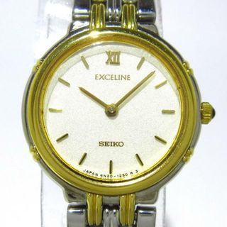 セイコー(SEIKO)のSEIKO(セイコー) 腕時計美品  EXCELINE(エクセリーヌ) 4N20-0730 レディース アイボリー(腕時計)