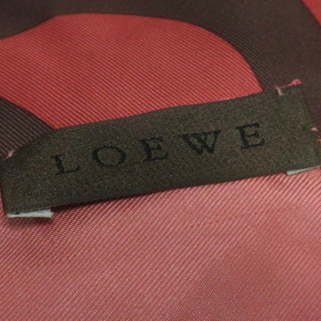 バイデン米大統領 LOEWE(ロエベ) スカーフ - ピンク×白×ダークブラウン
