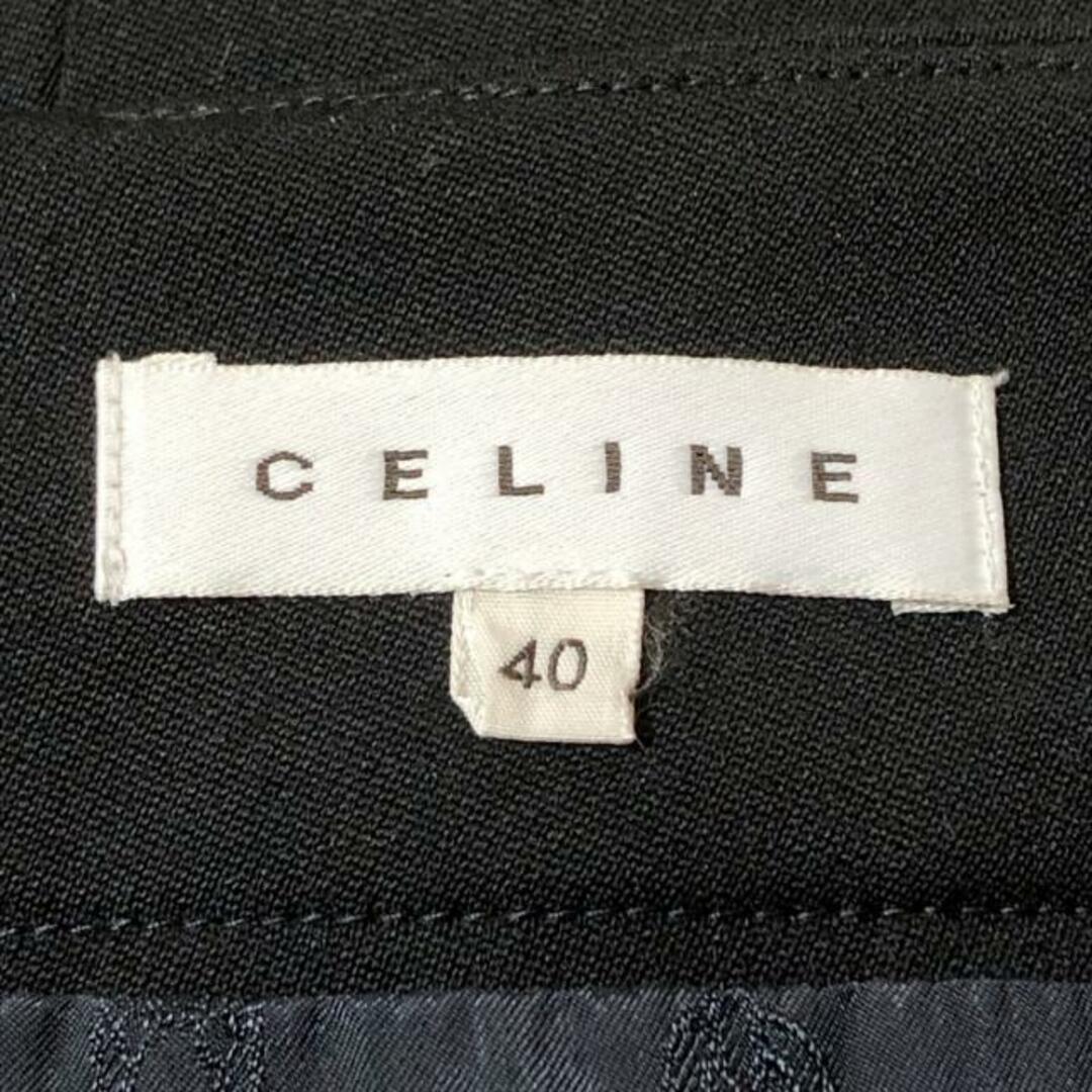 celine(セリーヌ)のCELINE(セリーヌ) スカート サイズ40 M レディース - 黒 ひざ丈 レディースのスカート(その他)の商品写真