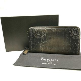 ベルルッティ(BERLUTI)のBERLUTI ベルルッティ カリグラフィ ラウンド ファスナー 長財布 ウォレット 良品 a77(折り財布)