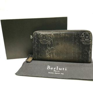 ベルルッティ(Berluti)のBERLUTI ベルルッティ カリグラフィ ラウンド ファスナー 長財布 ウォレット 良品 a77(折り財布)