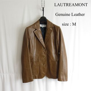 LAUTREAMONT - LAUTREAMONT 本革 テーラード ジャケット レザージャケット ブレザー