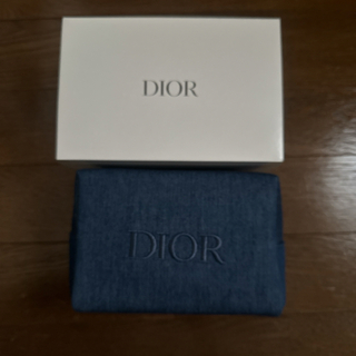ディオール(Dior)のDIOR デニムポーチと箱のみ新品未使用です(ポーチ)