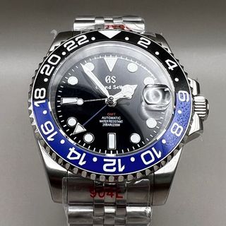 SEIKO MOD NH34 GMT カスタム スケルトン 自動巻 手巻き (腕時計(アナログ))