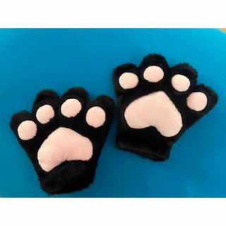 可愛い★ふわふわ肉球ミトン　手袋　猫　クマ　コスプレ　グッズ(小道具)