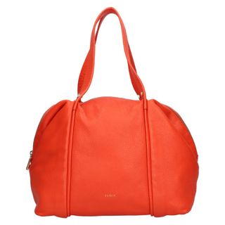 フルラ(Furla)のFURLA フルラ レザーラウンドジップ ハンドバッグ レッド F5947(その他)