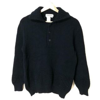 ヨウジヤマモト(Yohji Yamamoto)のyohjiyamamoto(ヨウジヤマモト) 長袖セーター サイズM メンズ - ネイビー ニット(ニット/セーター)