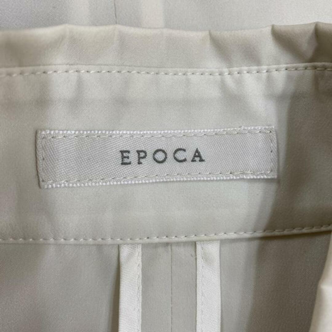 EPOCA(エポカ)のEPOCA(エポカ) コート サイズ38 M レディース - アイボリー 長袖/薄手/ショート丈/春/秋 レディースのジャケット/アウター(その他)の商品写真