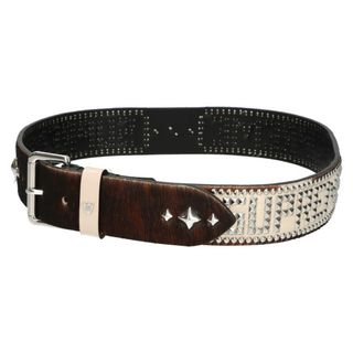 Supreme - SUPREME シュプリーム 23SS×HTC Hollywood Trading Company Studded Belt Cow ハリウッドトレーディングカンパニー ハラコレザースタッズベルト ブラウン