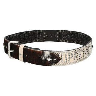 シュプリーム(Supreme)のSUPREME シュプリーム 23SS×HTC Hollywood Trading Company Studded Belt Cow ハリウッドトレーディングカンパニー ハラコレザースタッズベルト ブラウン(ベルト)