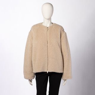 マックスマーラ(Max Mara)のマックスマーラ MAX MARA ジャケット PANNO テディベア アイコンコート ショート丈 クルーネック TEDDY ノーカラー 2024年春夏新作 2411081021 0002(その他)