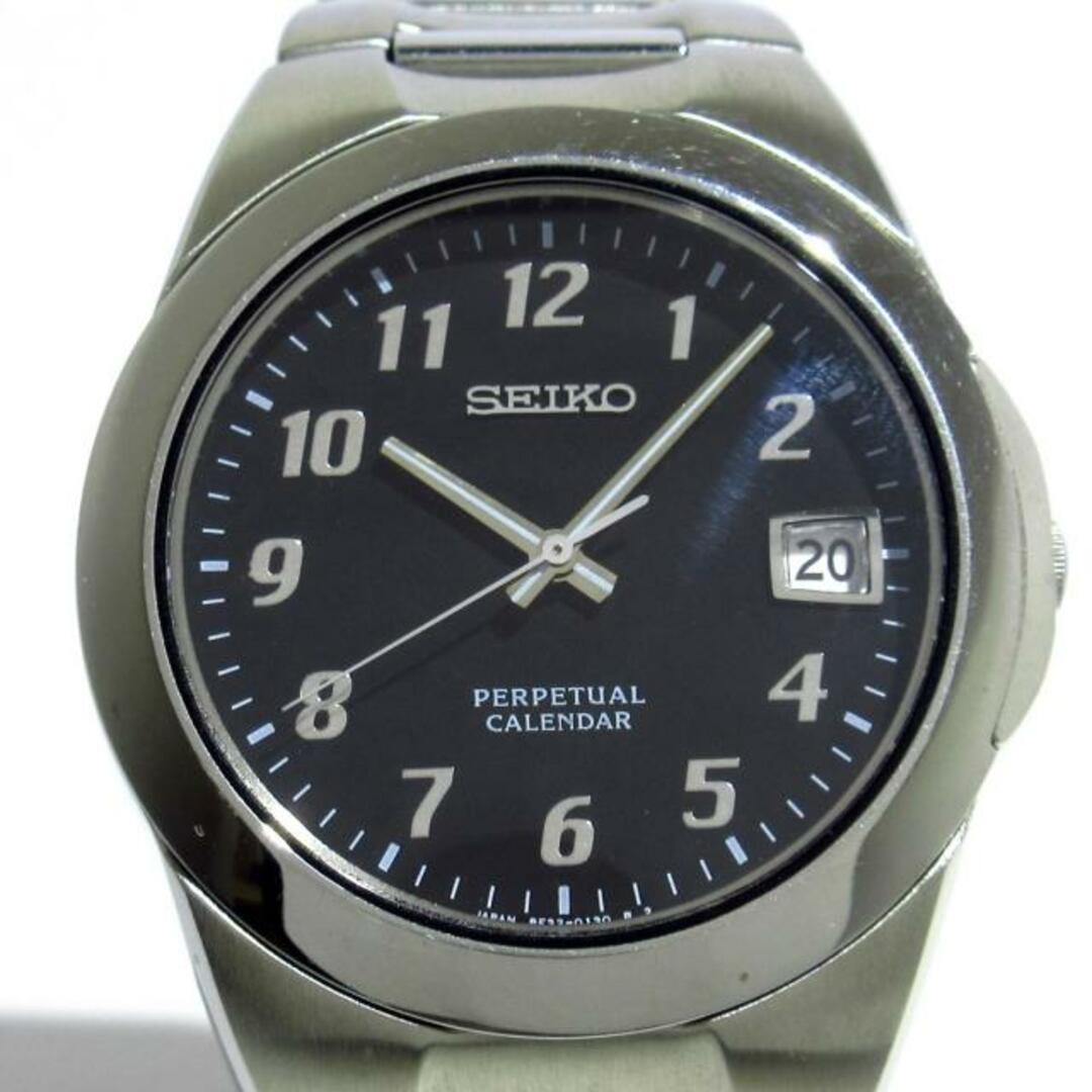 SEIKO(セイコー) 腕時計美品 - 8F32-0130 メンズ 黒