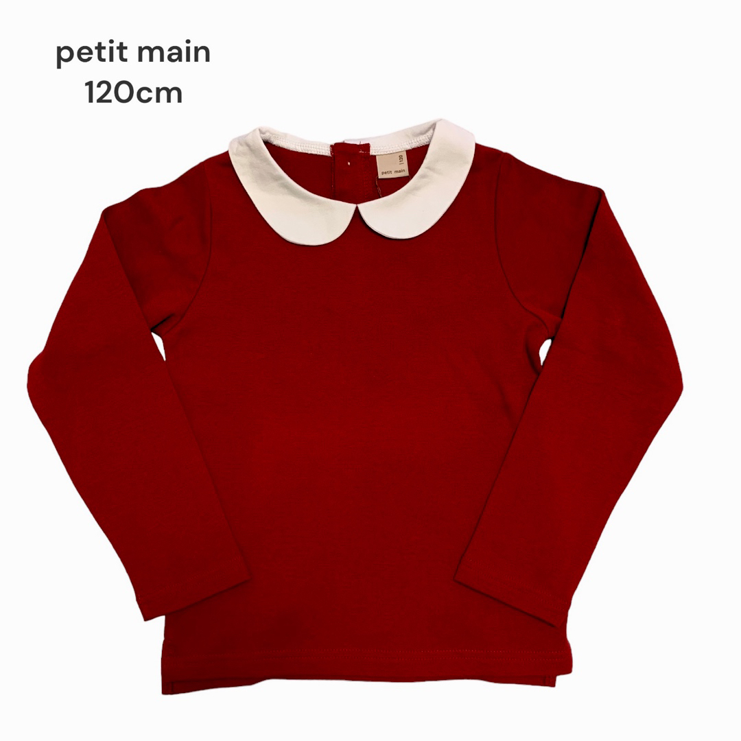 petit main(プティマイン)の☆ 新品！petit main 120cm 丸襟カットソー ☆ キッズ/ベビー/マタニティのキッズ服女の子用(90cm~)(Tシャツ/カットソー)の商品写真