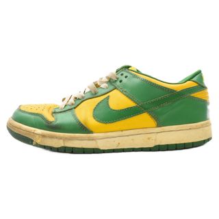 ナイキ(NIKE)のNIKE ナイキ 01年製 DUNK LOW BRAZIL ダンクローブラジル ローカットスニーカーシューズ グリーン/イエロー US8.5 624035-331(スニーカー)