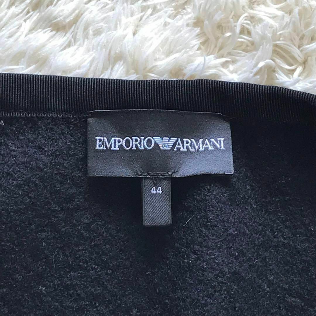 Emporio Armani(エンポリオアルマーニ)のエンポリオアルマーニ　ウール１００％　ブラック フレアスカート　ＸＬサイズ レディースのスカート(ミニスカート)の商品写真