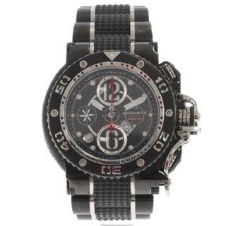 アクアノウティック(AQUANAUTIC)のAQUANAUTIC アクアノウティック キングクーダクロノ KCR2202M00S22 黒文字盤 自動巻き 腕時計 ブラック(腕時計(アナログ))