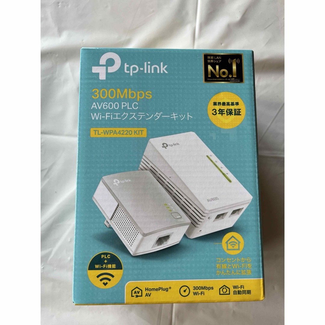 TP-LINK WiFi 中継機 PLCアダプター TL-WPA4220KIT スマホ/家電/カメラのPC/タブレット(PC周辺機器)の商品写真