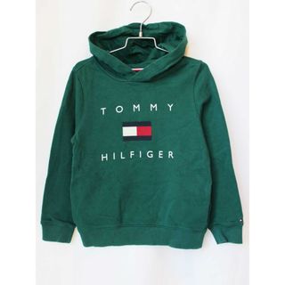 トミーヒルフィガー(TOMMY HILFIGER)の[トミーヒルフィガー/TOMMY HILFIGER]122cm フード付トレーナー/パーカー/スウェット/スエット グリーン【中古】子供服 キッズ kids 男の子 女の子 春秋 tops 103042(トレーナー)