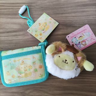 サンリオ ポムポムプリンキッズ財布2点セット#フェイスポーチ#子供二つ折り財布