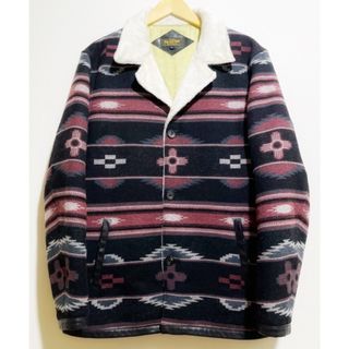 フラットヘッド(THE FLAT HEAD)のTHE FLAT HEAD（フラット ヘッド ）F-OWJ-102 NATIVE PATTERN BLANKET BOA JACKET ネイティブパターン ブランケット ボア ジャケット【A31320-007】(その他)