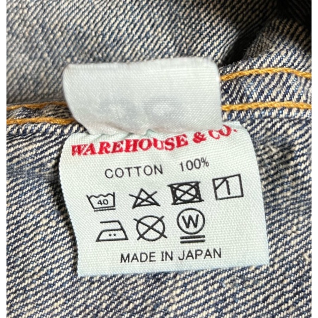 WAREHOUSE(ウエアハウス)のFLAG SPORT（フラッグスポーツ）(WAREHOUSE / ウェアハウス)Lot 3003 3rd type (Big) オーバーサイズ デニムジャケット【A31325-007】 メンズのジャケット/アウター(Gジャン/デニムジャケット)の商品写真