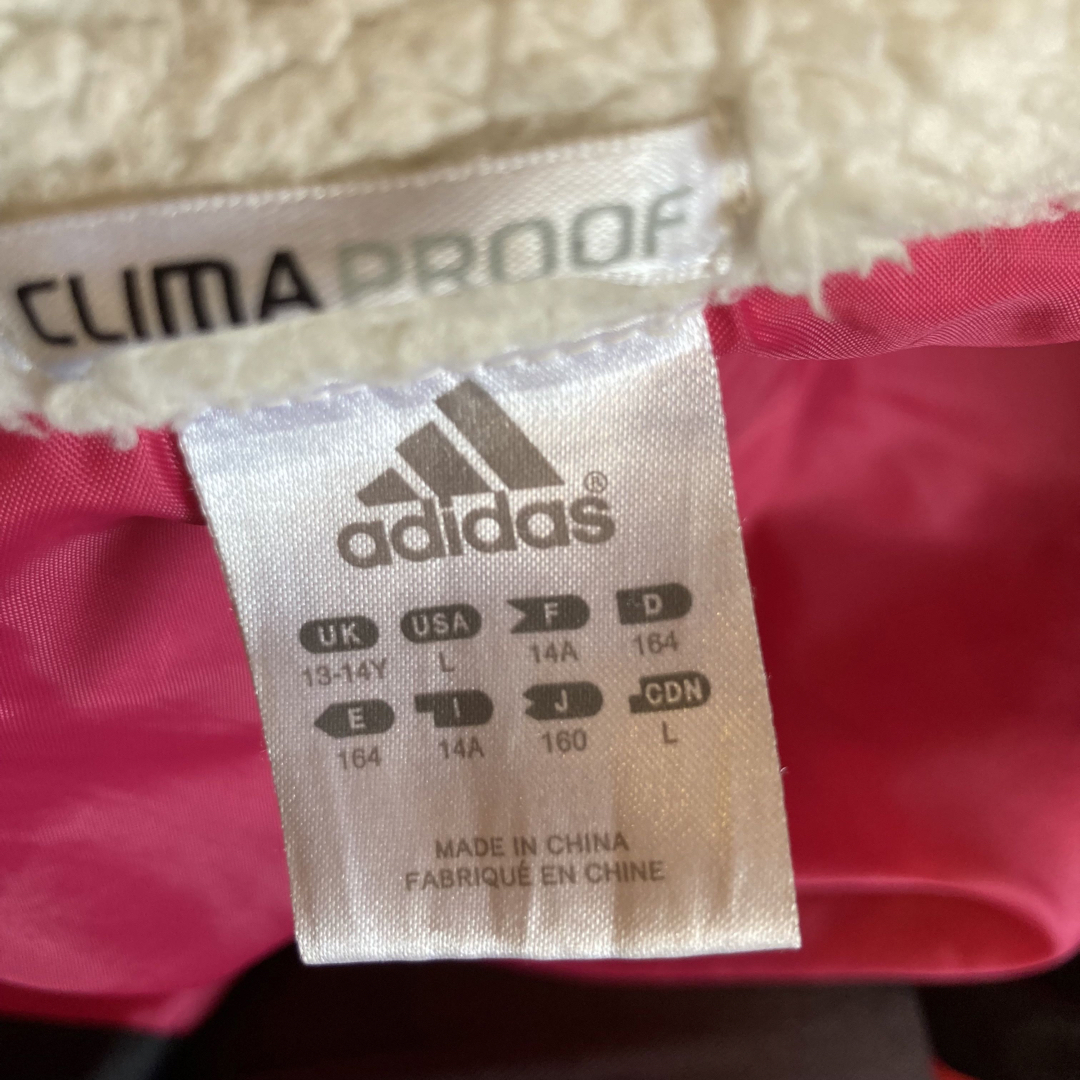 adidas(アディダス)の【adidas】adigirl  CLIMA PROOF ダウン　160 キッズ/ベビー/マタニティのキッズ服女の子用(90cm~)(コート)の商品写真