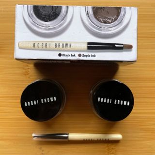 ボビイブラウン(BOBBI BROWN)の【ほぼ未使用】Bobby brown アイライナー2色セット 黒×セピアインク(アイライナー)