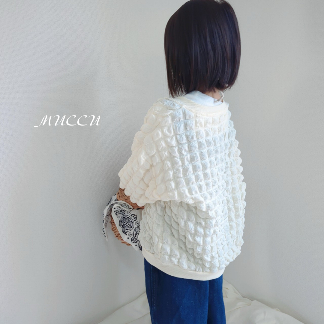 春新作！ 大人気！　popcorn cardigan  90cm～130cm キッズ/ベビー/マタニティのキッズ服女の子用(90cm~)(カーディガン)の商品写真