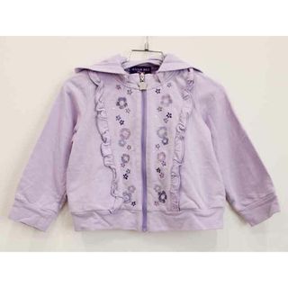 アナスイ(ANNA SUI)の【値下げ!】†アナスイミニ/ANNA SUI mini†100cm(3) フード付トレーナー 紫【中古】子供服 キッズ kids 女の子 秋冬 509022 tops(トレーナー)