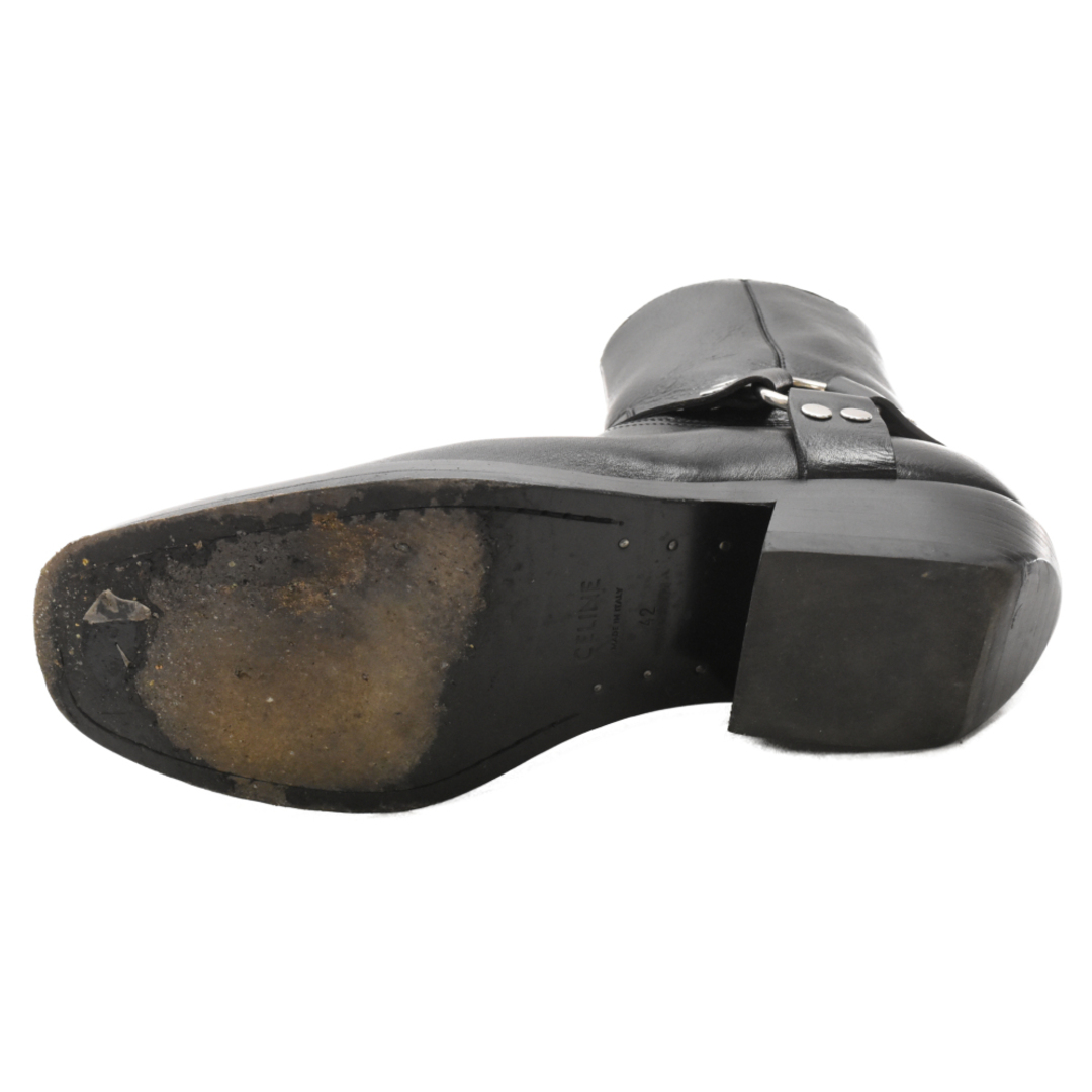 celine(セリーヌ)のCELINE セリーヌ RIDER BOOTS バックロゴハーネスライダーブーツ MG1202 ブラック メンズの靴/シューズ(ブーツ)の商品写真
