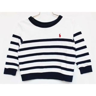 ラルフローレン(Ralph Lauren)の[ラルフローレン/Ralph Lauren]85cm トレーナー/スウェット/スエット 白×濃紺【中古】子供服 キッズ kids ベビー服 baby 男の子 女の子 春秋 tops 022042(トレーナー)