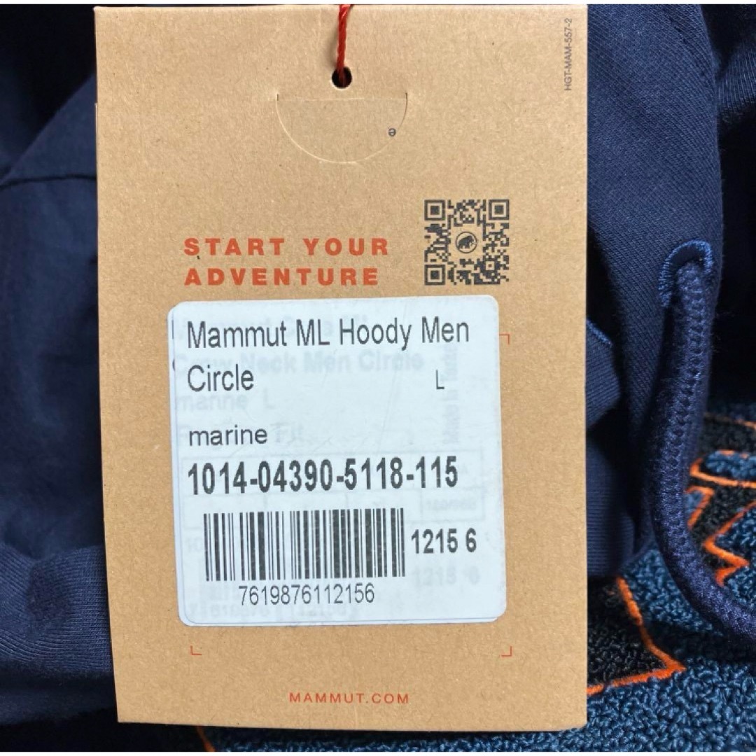 Mammut(マムート)の送料無料 新品 MAMMUT ML HOODY MEN CIRCLE L メンズのトップス(パーカー)の商品写真