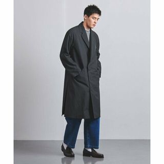 ユナイテッドアローズ(UNITED ARROWS)の【BLACK】ディクロス サイドスリット ラグランスリーブ コート(ステンカラーコート)