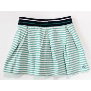 プチバトー(PETIT BATEAU)の☆プチバトー/PETIT BATEAU☆95cm インナーパンツ有スカート 白×緑 【中古】子供服 キッズ kids 女の子 春夏 124032 bottoms(スカート)