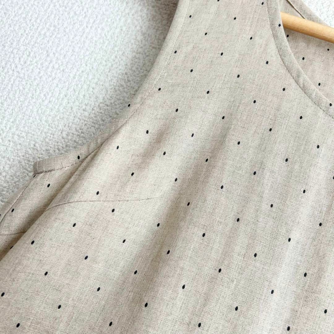 MARGARET HOWELL(マーガレットハウエル)のMARGARET HOWELL LINEN OVAL SPOT PRINT レディースのワンピース(ロングワンピース/マキシワンピース)の商品写真