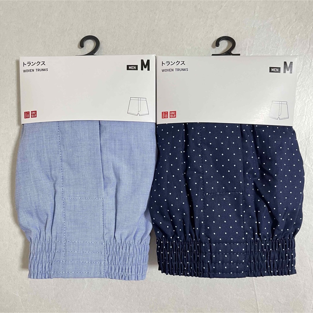 UNIQLO(ユニクロ)のUNIQLO トランクス　メンズ　M 2枚　インナー　Blue メンズのアンダーウェア(トランクス)の商品写真