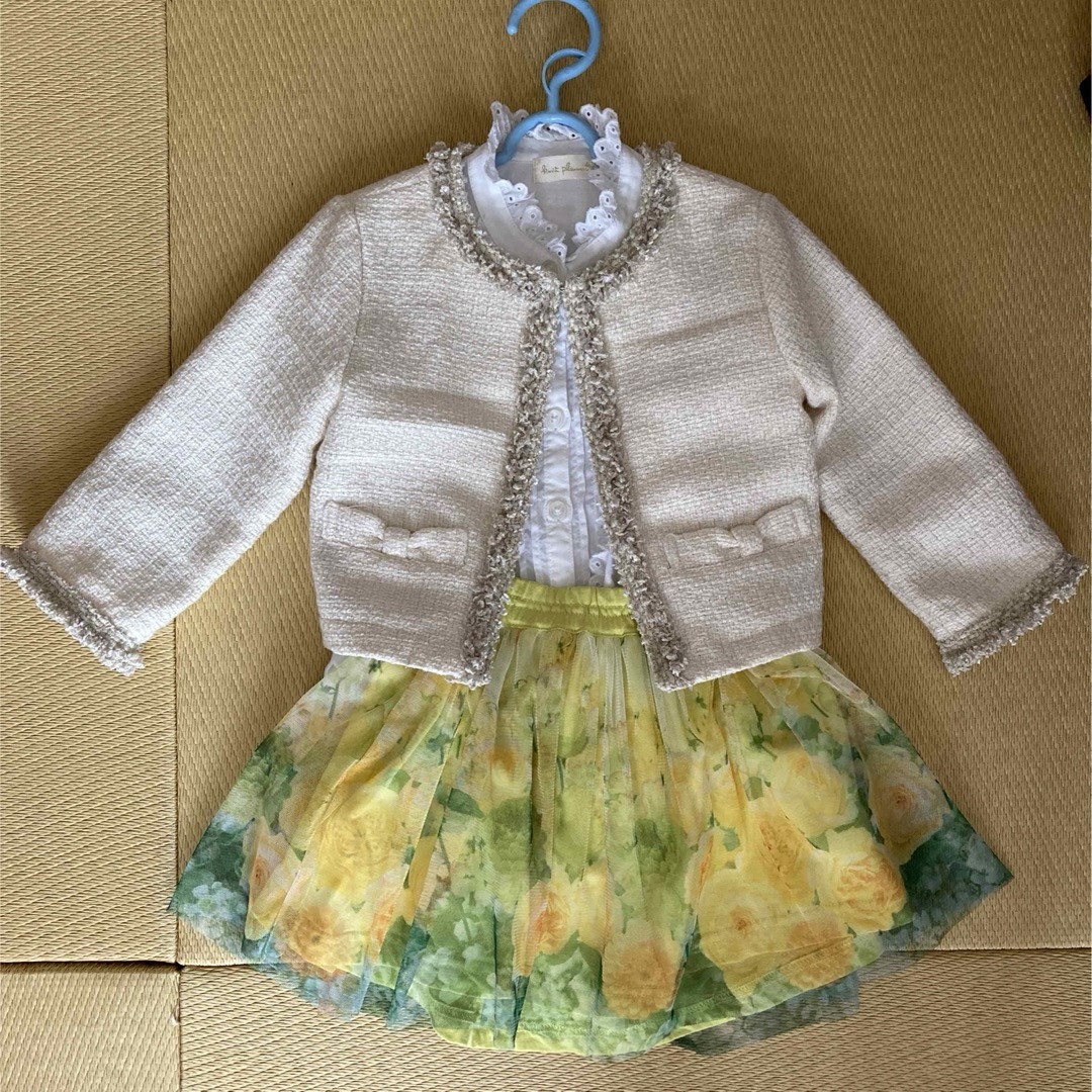 KP(ニットプランナー)のニットプランナー 100cm セレモニーセット　入園式 キッズ/ベビー/マタニティのキッズ服女の子用(90cm~)(ジャケット/上着)の商品写真