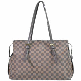 ルイヴィトン(LOUIS VUITTON)の本物 ルイヴィトン LOUIS VUITTON LV チェルシー ダミエ エベヌ ショルダーバッグ トートバッグ ブラウン N51119 Chelsea ビトン バッグ 中古(ショルダーバッグ)