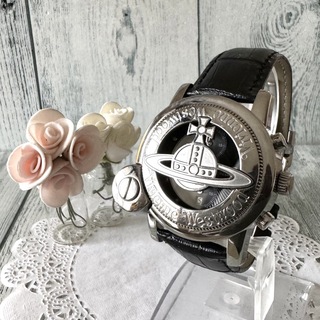 ヴィヴィアンウエストウッド(Vivienne Westwood)の【電池交換済】ヴィヴィアン 腕時計 CAGE カゲ シルバー MAN(腕時計(アナログ))