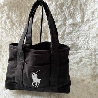 ポロラルフローレン(POLO RALPH LAUREN)のポロラルフローレン  キャンバスミニトートバッグ  ブラック(トートバッグ)