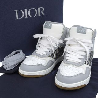 クリスチャンディオール(Christian Dior)の【本物保証】 箱・布袋付 超美品 ディオール オム DIOR HOMME トロッター B27 ハイカット ハイトップ スニーカー レザー 42 3SH133ZIR16542(スニーカー)