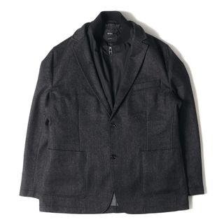 ヒューゴボス(HUGO BOSS)の美品 HUGO BOSS ヒューゴボス コート サイズ:56 ベスト付き 3WAY ウール チェスターコート チャコール アウター ジャケット ブレザー ブルゾン 上着【メンズ】【中古】(その他)