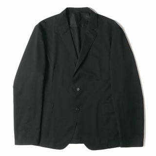 ヒューゴボス(HUGO BOSS)の美品 HUGO BOSS ヒューゴボス ジャケット サイズ:56 リップストップ 2つボタン テーラードジャケット ブラック 黒 アウター ブレザー ブルゾン 上着【メンズ】【中古】(テーラードジャケット)