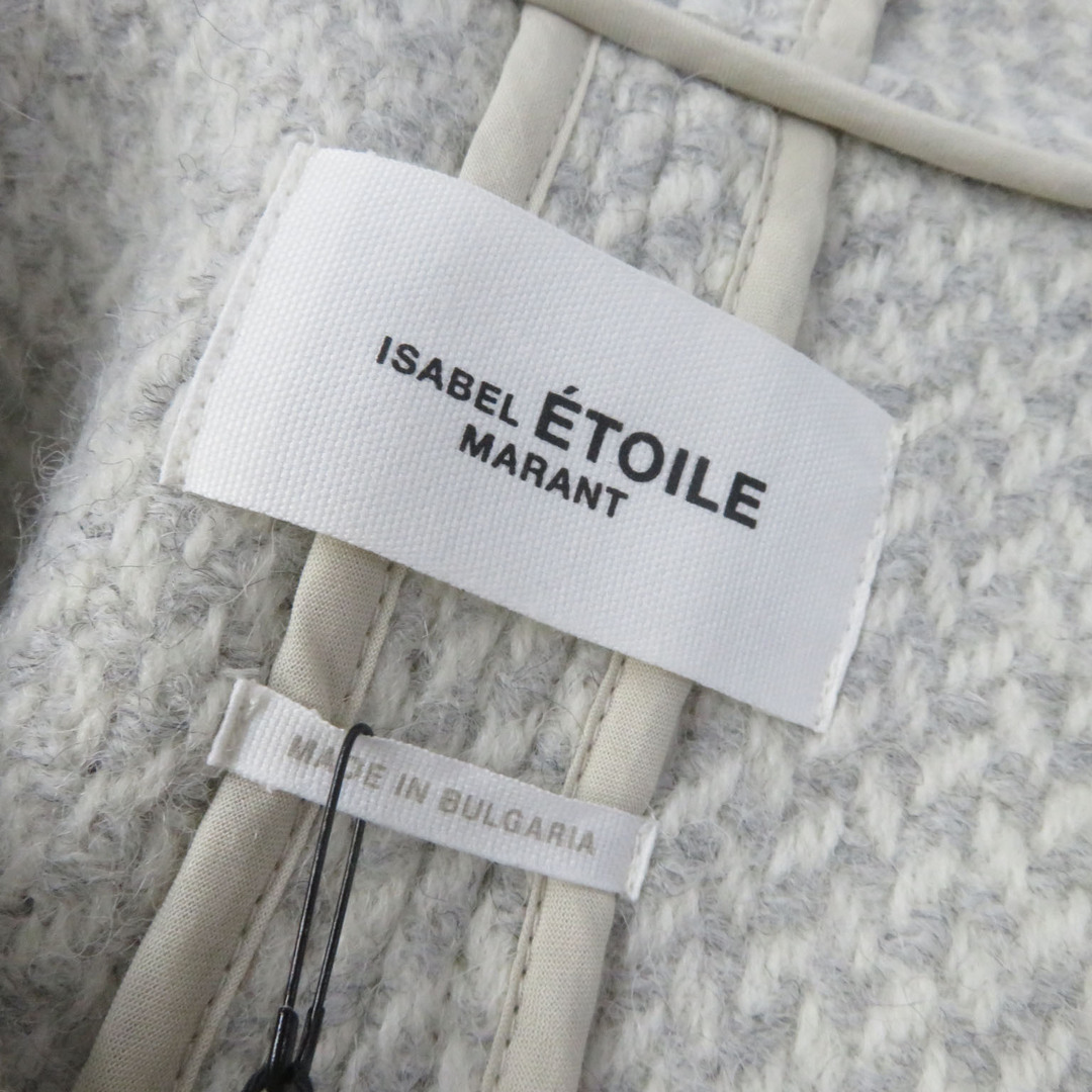 Isabel Marant(イザベルマラン)の未使用品 ISABEL MARANT イザベルマラン JELANYO ジェラニョ CHALK パイピングデザイン オーバーサイズ ウールコート 34 ハンガー・タグ付き ブルガリア製 レディース レディースのジャケット/アウター(その他)の商品写真