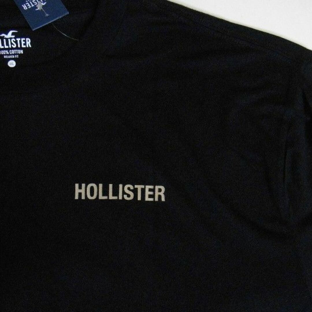 Hollister(ホリスター)のホリスター*US:XXL/ブラック/バックプリント長袖Tシャツ メンズのトップス(Tシャツ/カットソー(七分/長袖))の商品写真