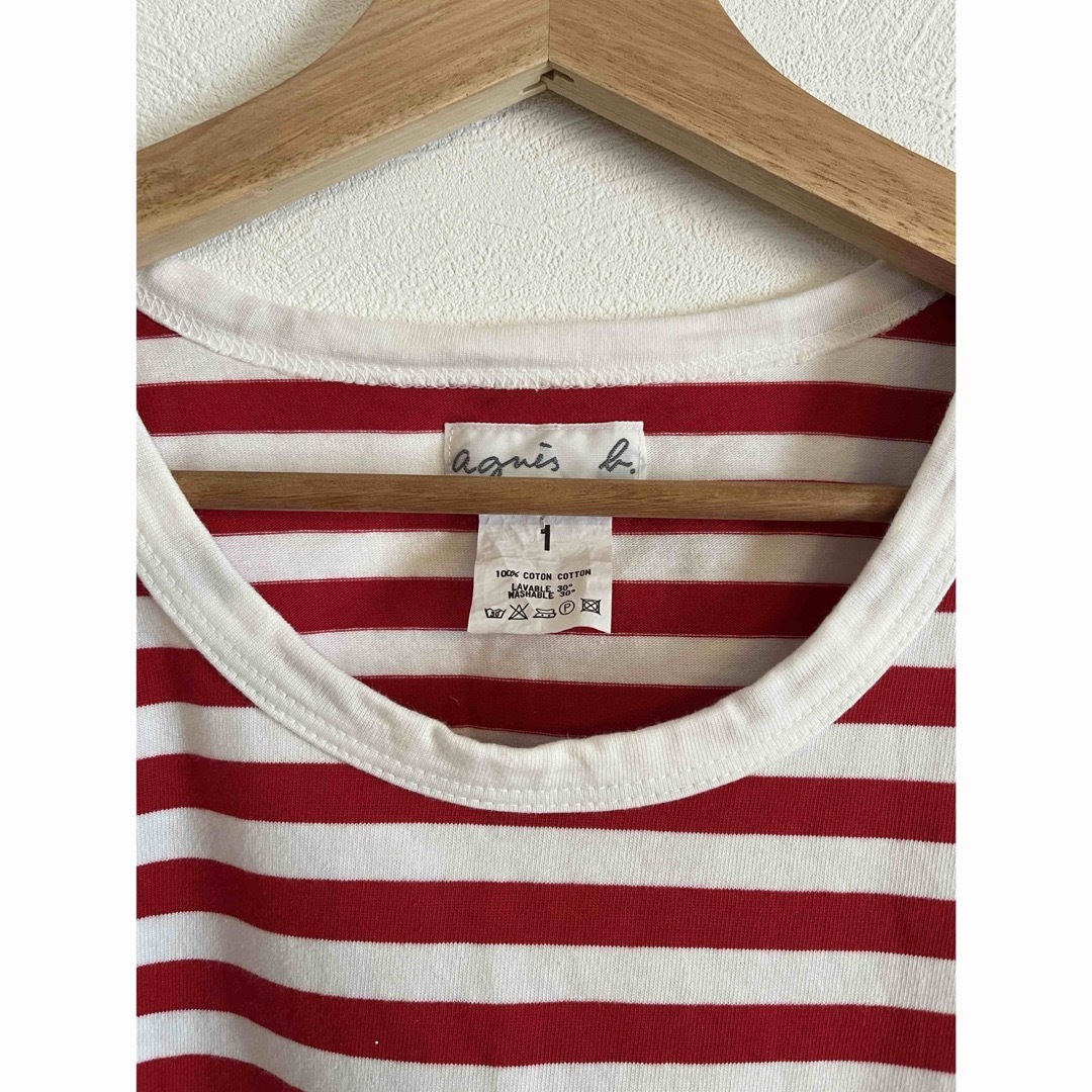 agnes b.(アニエスベー)のアニエスベー⭐︎ボーダー Tシャツ サイズ1 レディースのトップス(Tシャツ(長袖/七分))の商品写真