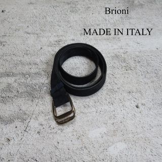 ブリオーニ(Brioni)のBrioni スウェード レザー ベルト バックル 刻印 イタリア製 ブリオーニ(ベルト)